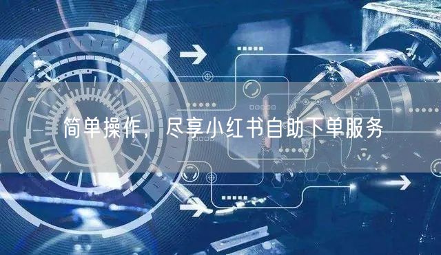 简单操作，尽享小红书自助下单服务