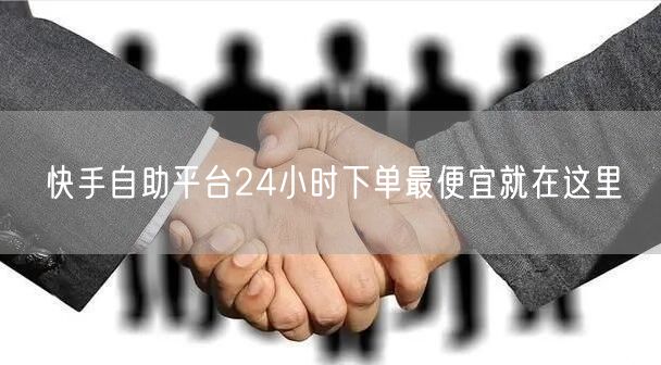 快手自助平台24小时下单最便宜就在这里