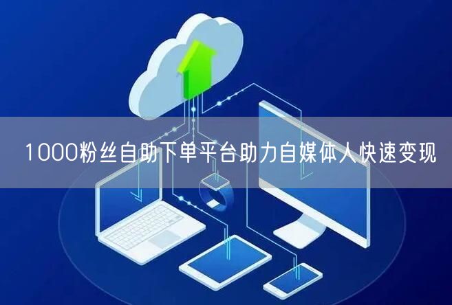 1000粉丝自助下单平台助力自媒体人快速变现